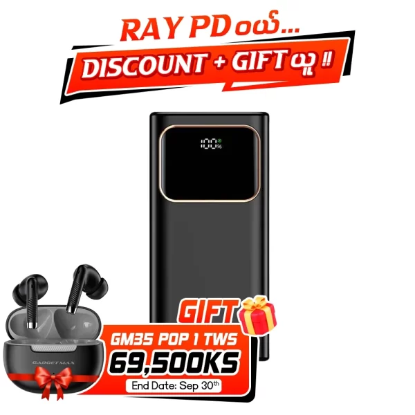 Gadget Max Ray PD 10000mAh Power Bank