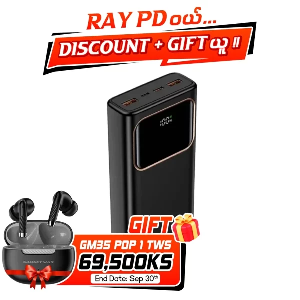 Gadget Max Ray PD 20000mAh Power Bank