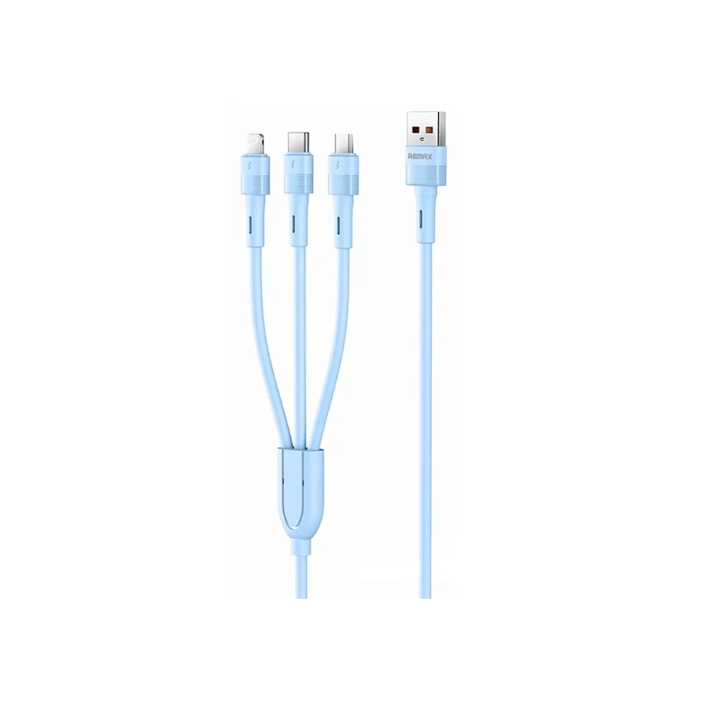 Remax RC-C120 (Leya Series) 3 in 1 Cable (Blue)