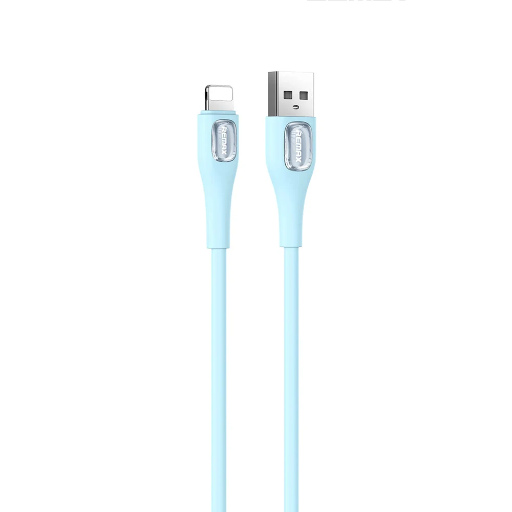 Remax RC-C096I (Crystal Series) Lightning Cable_Blue Image